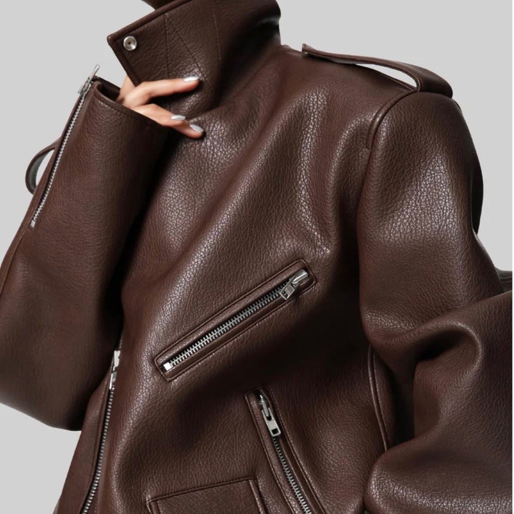 The Frankie Shop Chicago Oversized Biker Jacket